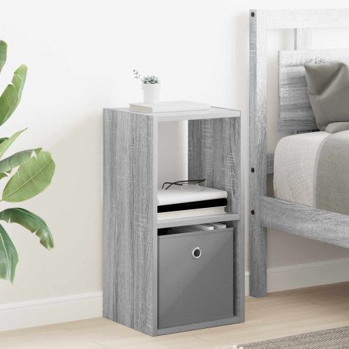Нощно шкафче Сив Сонома 30,5 x 27 x 59,5 см Инженерно дърво