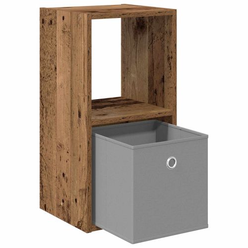 Нощно шкафче с чекмедже 2 pcs Старо дърво 30,5 x 27 x 59,5 см