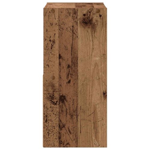 Нощно шкафче с чекмедже 2 pcs Старо дърво 30,5 x 27 x 59,5 см