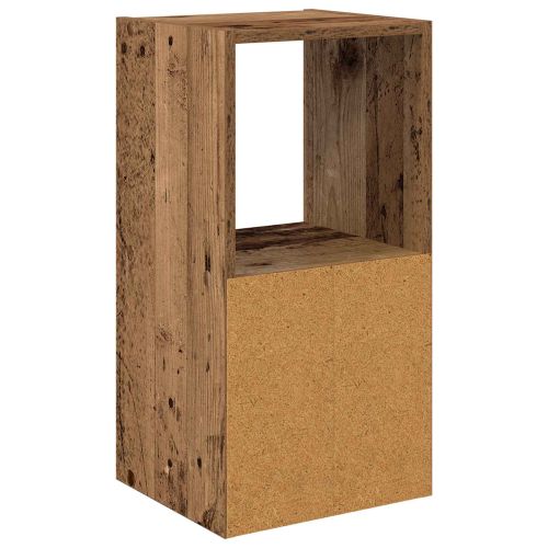 Нощно шкафче с чекмедже 2 pcs Старо дърво 30,5 x 27 x 59,5 см