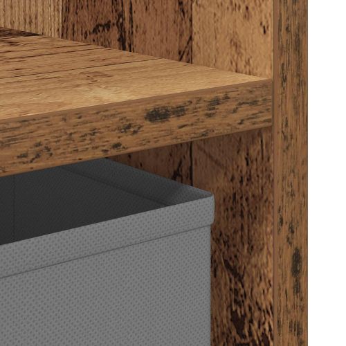 Нощно шкафче с чекмедже 2 pcs Старо дърво 30,5 x 27 x 59,5 см