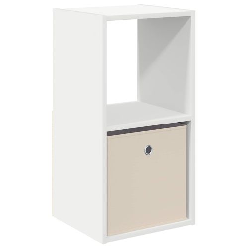 Нощно шкафче с чекмедже Бяло 35 x 32 x 68,5 см Инженерно дърво