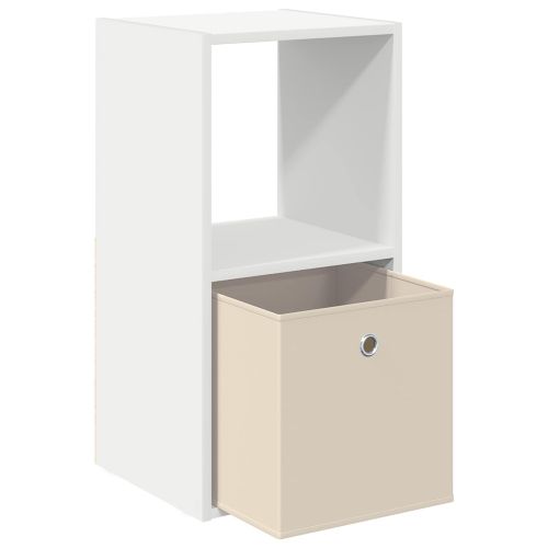 Нощно шкафче с чекмедже Бяло 35 x 32 x 68,5 см Инженерно дърво