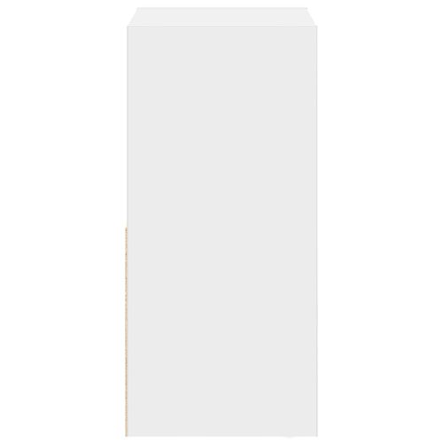 Нощно шкафче с чекмедже Бяло 35 x 32 x 68,5 см Инженерно дърво