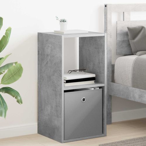 Нощно шкафче Циментено сиво 35 x 32 x 68,5 см Инженерно дърво