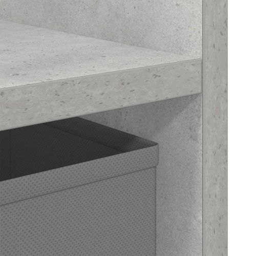 Нощно шкафче Циментено сиво 35 x 32 x 68,5 см Инженерно дърво