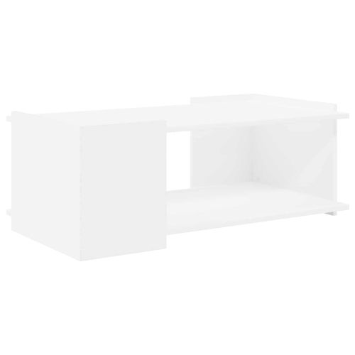 Масичка за кафе Бяло 90 x 50 x 33 см Инженерна дървесина