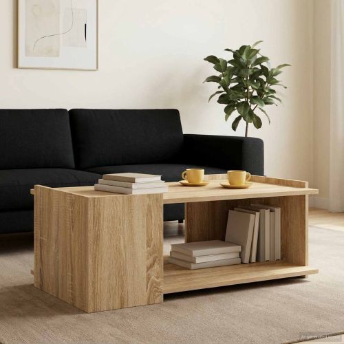 Масичка за кафе Дъб сонома 90 x 50 x 33 см Инженерна дървесина