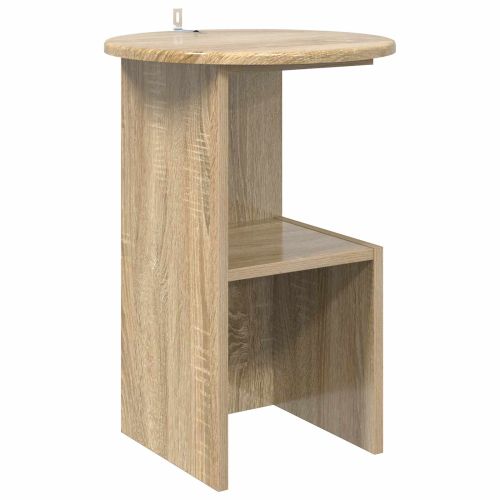 Странична маса Дъб сонома Ø 39,5 x 55 см Инженерна дървесина