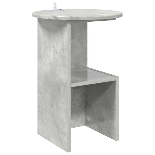 Странична маса Бетонно сиво Ø 39,5 x 55 см Инженерна дървесина