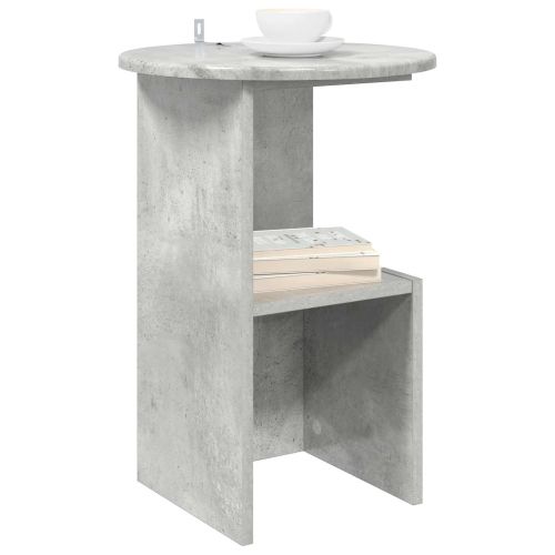 Странична маса Бетонно сиво Ø 39,5 x 55 см Инженерна дървесина