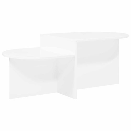 Масичка за кафе Бяло 100 x 50 x 40 cm Инженерна дървесина