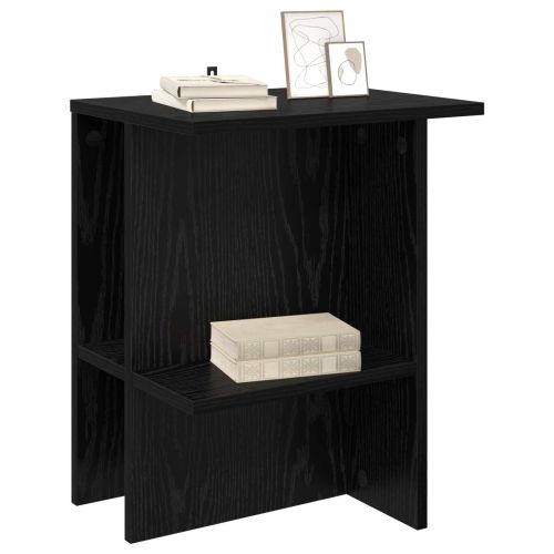 Масичка за кафе 2 pcs Черен дъб 40 x 30 x 49 см