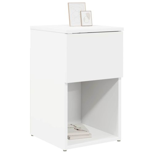 Шкаф за легло 2 pcs Бяло 29 х 31,5 х 49 см Инженерна дървесина