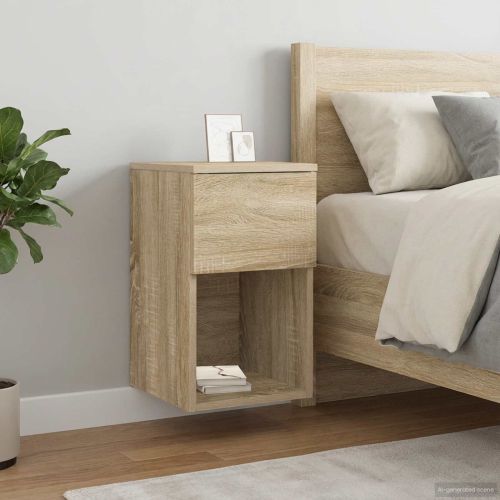 Шкаф за легло 2 pcs Дъб сонома 29 х 31,5 х 49 см