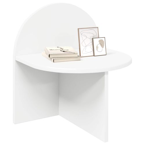 Нощно шкафче Бял 40 x 35,5 x 45,5 см Инженерен дървен материал