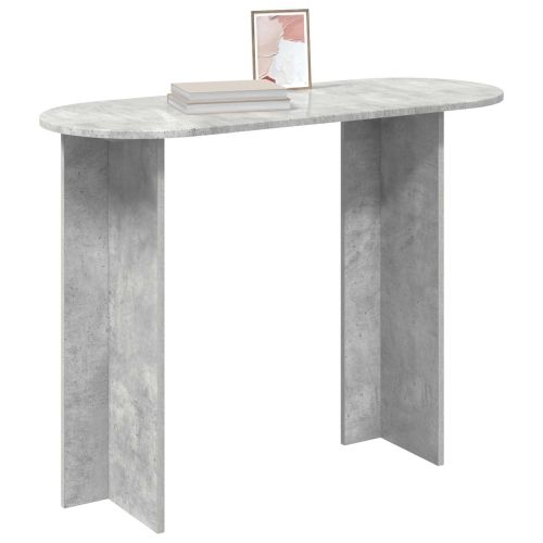 Конзолна маса със съхранение Бетонно сиво 100 x 39,5 x 75 см