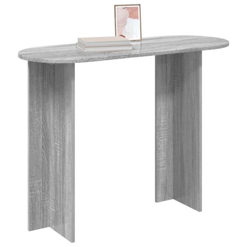 Конзолна маса със съхранение Сива сонома 100 x 39,5 x 75 см