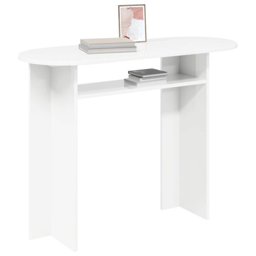 Конзолна маса Бяло 100 x 39,5 x 75 см Инженерна дървесина