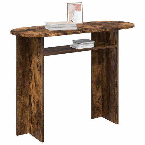 Конзолна маса Опушен дъб 100 x 39,5 x 75 см Инженерна дървесина