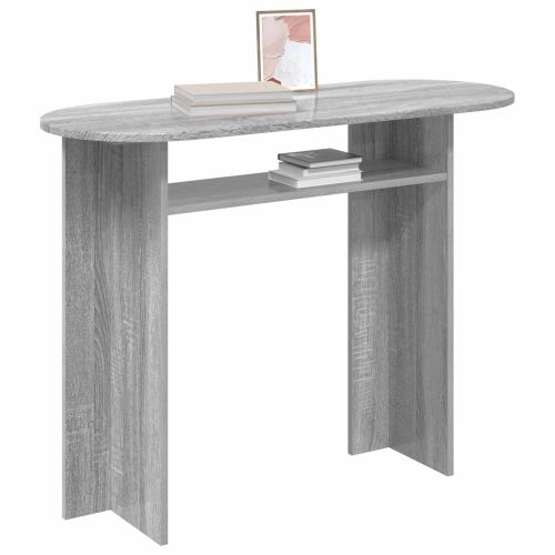 Конзолна маса със съхранение Сива сонома 100 x 39,5 x 75 см