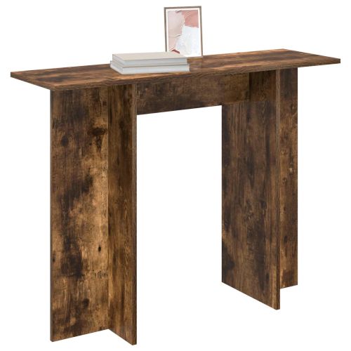 Конзолна маса Пушена Дъб 100 x 30 x 75 см