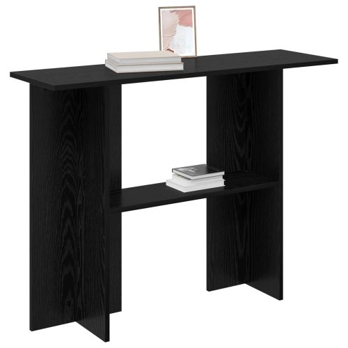 Конзолна маса Черен дъб 100 x 30 x 75 см Инженерна дървесина