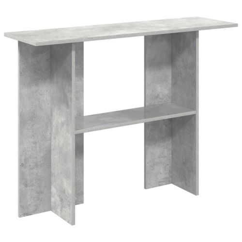 Конзолна маса Бетонно сиво 100 x 30 x 75 см Инженерна дървесина