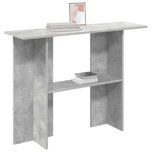 Конзолна маса Бетонно сиво 100 x 30 x 75 см Инженерна дървесина