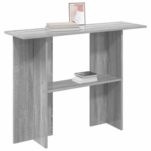 Конзолна маса Сива сонома 100 x 30 x 75 см Инженерна дървесина