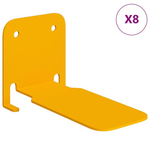 Плаващ рафт с рафт 8 pcs Горчично жълто 6 x 10,8 x 6,6 см