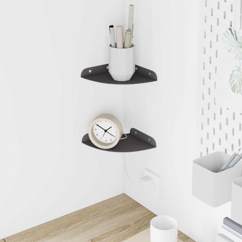Плаващ рафт с рафт със съхранение 2 pcs Черен 15 x 15 x 2 см