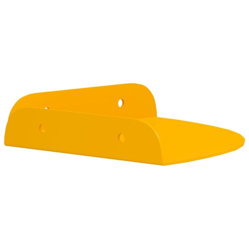 Плаващ рафт за ъгъл 2 бр. Горчично жълто 15 x 15 x 2 см