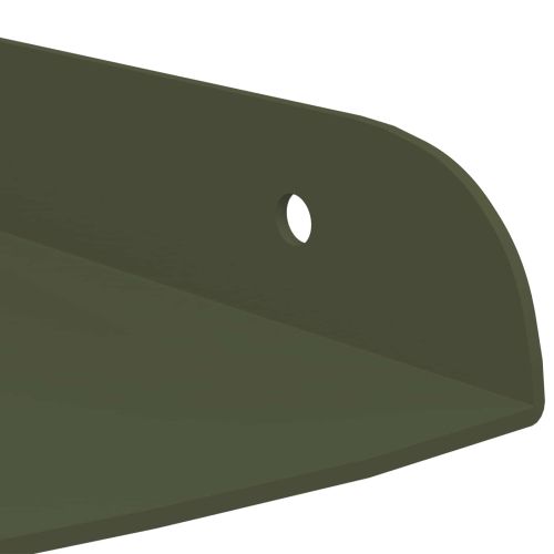 Плаващ рафт за ъгъл 4 бр. Маслинено зелено 15 x 15 x 2 см