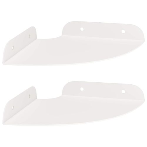 Плаващ рафт с рафт със съхранение 2 pcs Бял 15 x 15 x 2 см