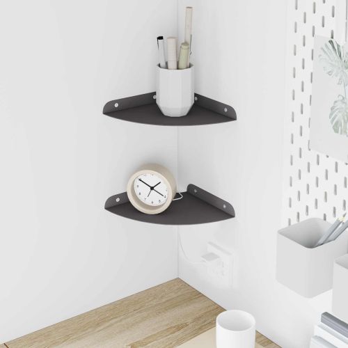 Плаващ рафт с рафт със съхранение 2 pcs Черен 18 x 18 x 2 см