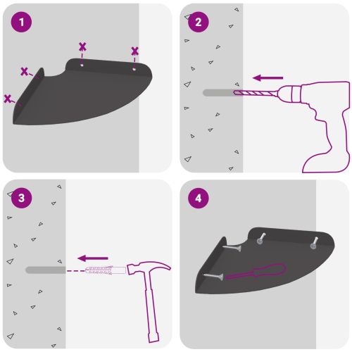 Плаващ рафт с рафт със съхранение 4 pcs Черен 18 x 18 x 2 см
