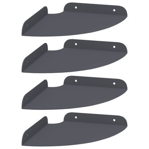 Плаващ рафт с рафт със съхранение 4 pcs Антрацит 18 x 18 x 2 см