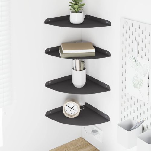 Плаващ рафт с рафт със съхранение 4 pcs Черен 24 x 24 x 2 см