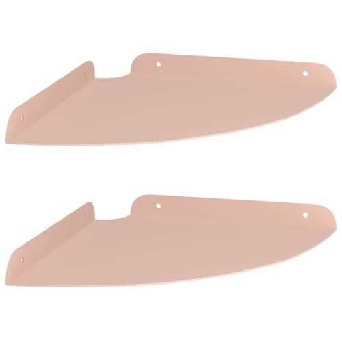 Плаващ рафт с рафт със съхранение 2 pcs Розово 24 x 24 x 2 см