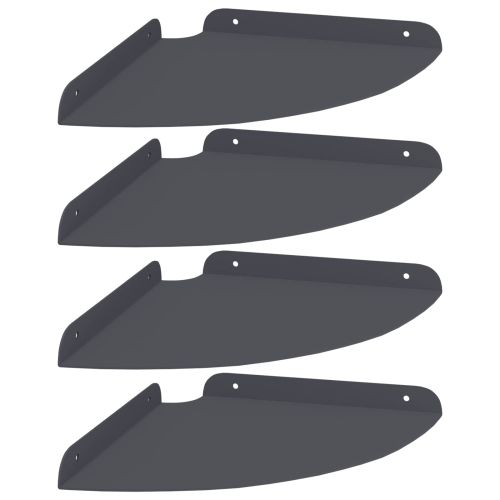 Плаващ рафт с рафт 4 pcs Антрацит 24 x 24 x 2,3 см