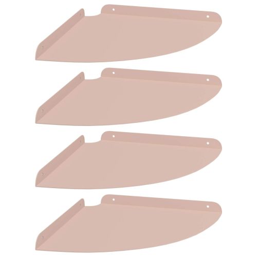 Плаващ рафт с рафт със съхранение 4 pcs Розово 30 x 30 x 2 см