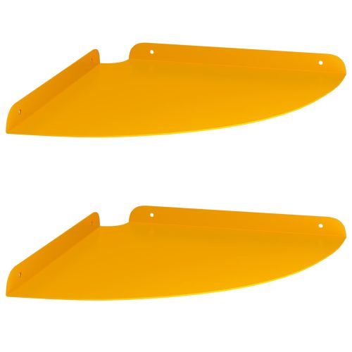 Плаващ рафт с рафт 2 pcs Горчично жълто 30 x 30 x 2 см