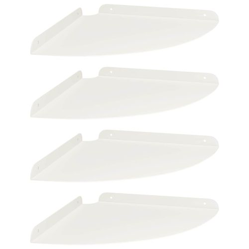 Плаващ рафт с рафт със съхранение 4 pcs Бял 30 x 30 x 2 см