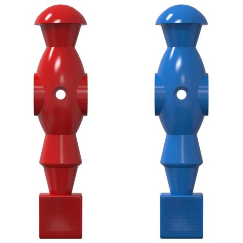 Играчите на масата за футбол 22 pcs Син и Червен ПП