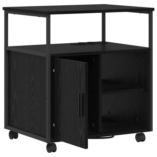 Шкаф с зарядна станция с колело Черния дъб 61 x 46 x 67 см