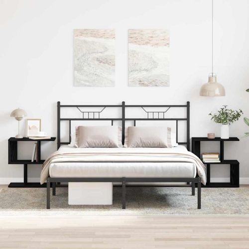 Нощен шкаф 2 pcs Черния дъб 50 x 30 x 51,5 см Инженерно дърво