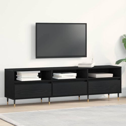 ТВ шкаф Черния дъб 150 x 30 x 44,5 см Инженерно дърво
