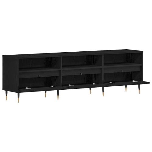 ТВ шкаф Черния дъб 150 x 30 x 44,5 см Инженерно дърво