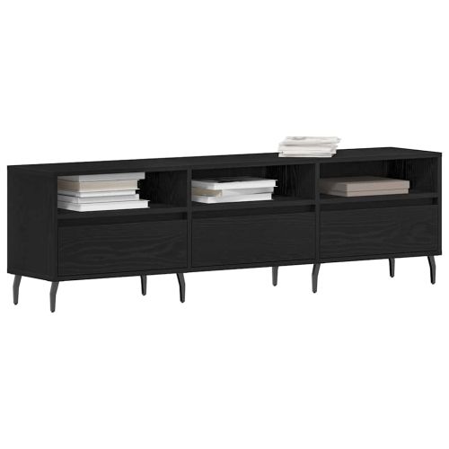 ТВ шкаф Черния дъб 150 x 30 x 44,5 см Инженерно дърво